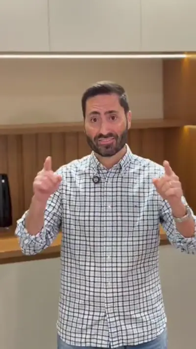 Cliente apresentando uma mensagem em vídeo